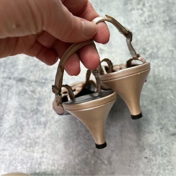 Stephane Kelian Rose Gold Slingbacks - Picture 6 of 6